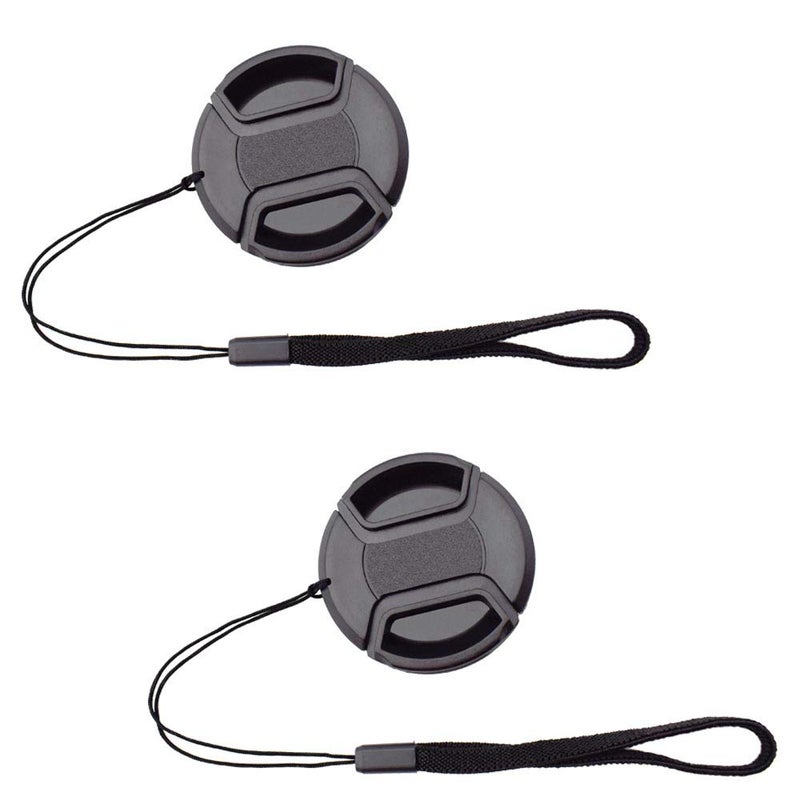 ULBTER 77mm Lens Cap for Canon RF 24-105mm F/4L Lens for Canon EOS R/EOS RP with Keeper,ULBTER Center Pinch Lens Cap & Lens Cover Strap Keeper Leash -2 Pack - Image 1